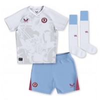 Camisa de time de futebol Aston Villa Boubacar Kamara #44 Replicas 2º Equipamento Infantil 2023-24 Manga Curta (+ Calças curtas)